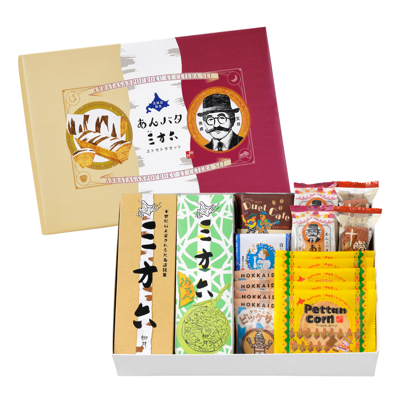 初夏のあんバタ三方六 エトセトラセット 19個入｜柳月（りゅうげつ）